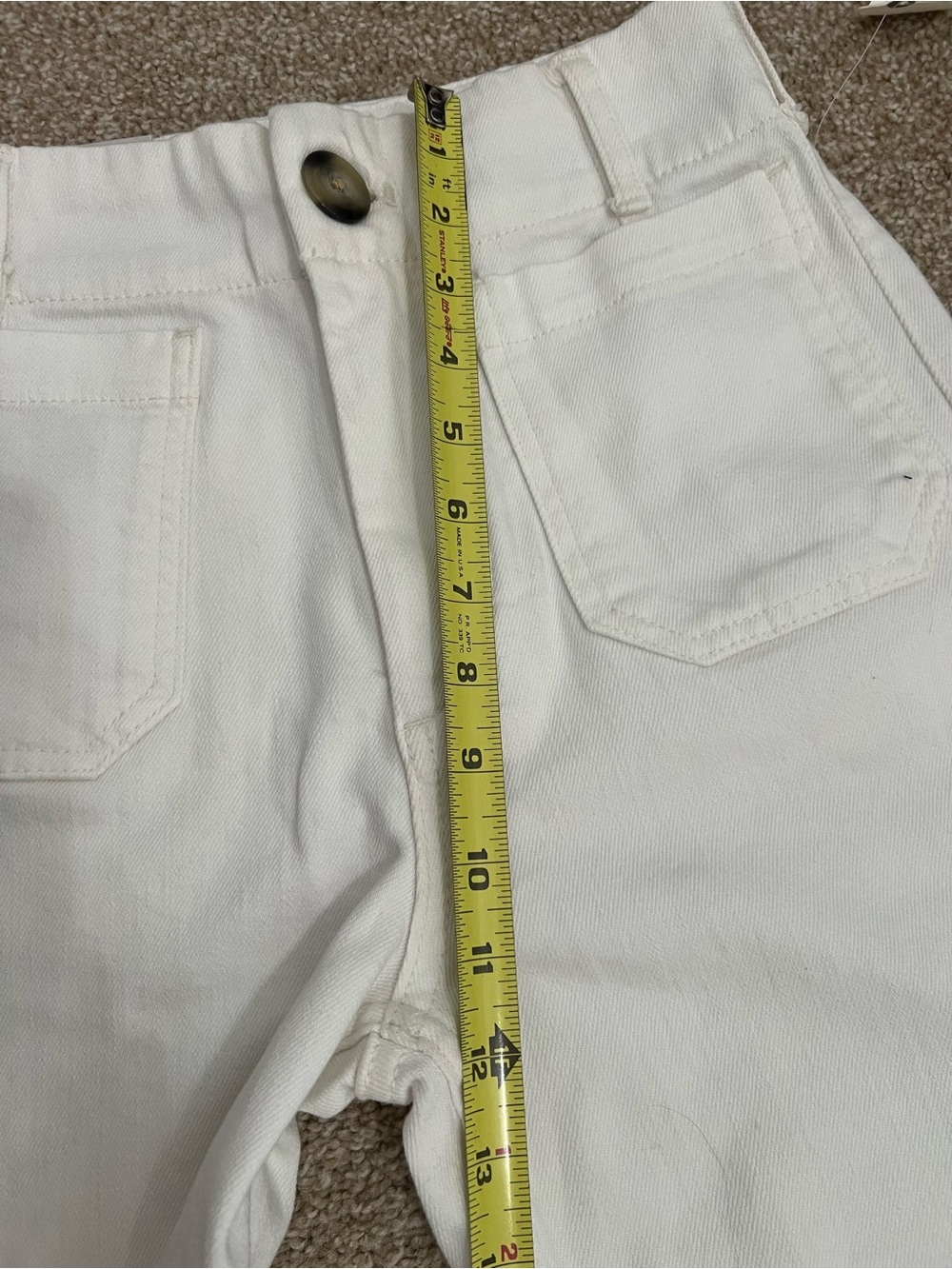 Maeve by Anthropologie THE COLETTE White Denim Jeans Size 25 NWT! - Picture 4 of 8